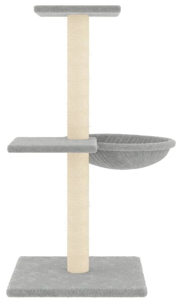Škrabadlo pro kočky se sisalovými sloupky světle šedé 72 cm 171769