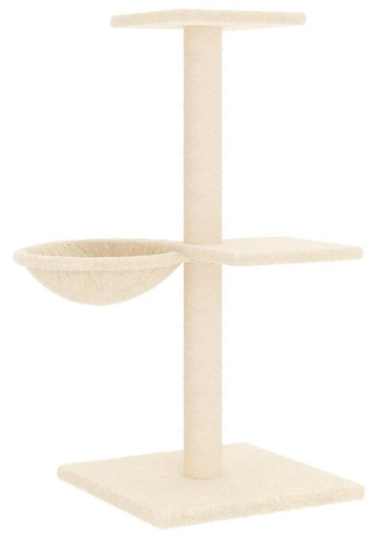 Škrabadlo pro kočky se sisalovými sloupky krémové 72 cm 171768