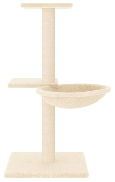 Škrabadlo pro kočky se sisalovými sloupky krémové 72 cm 171768
