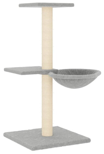 Škrabadlo pro kočky se sisalovými sloupky světle šedé 72 cm 171769