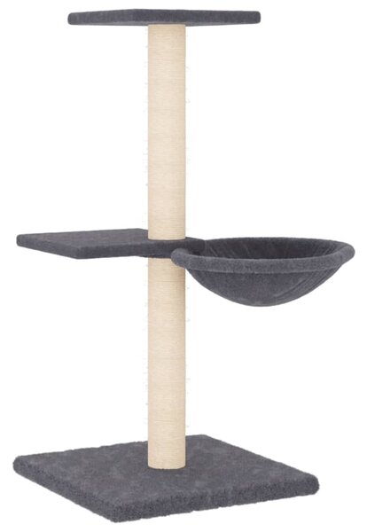 Škrabadlo pro kočky se sisalovými sloupky tmavě šedé 72 cm 171770