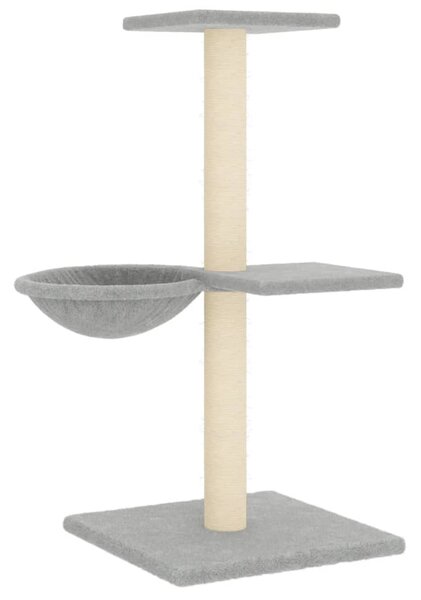 Škrabadlo pro kočky se sisalovými sloupky světle šedé 72 cm 171769