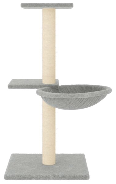 Škrabadlo pro kočky se sisalovými sloupky světle šedé 72 cm 171769