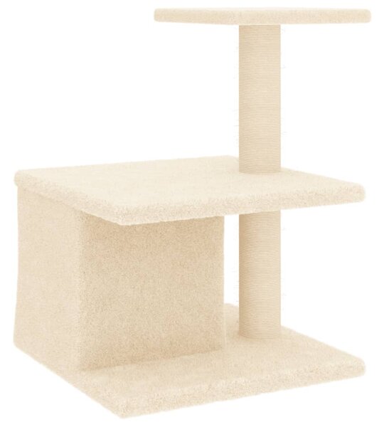 Škrabadlo pro kočky se sisalovými sloupky krémové 48 cm 171786