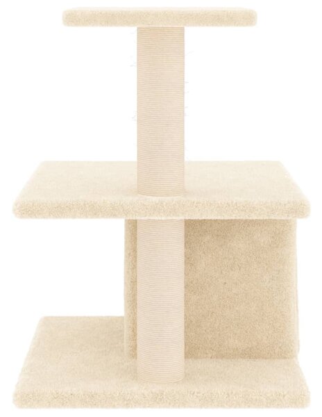 Škrabadlo pro kočky se sisalovými sloupky krémové 48 cm 171786