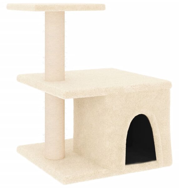 Škrabadlo pro kočky se sisalovými sloupky krémové 48 cm 171786