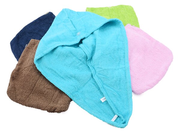 Rychleschnoucí turban na vlasy RENA růžový