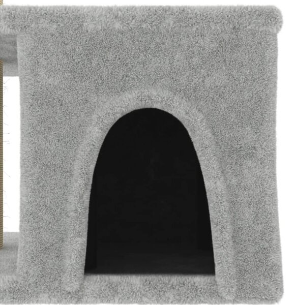 Škrabadlo pro kočky se sisalovými sloupky světle šedé 48 cm 171787