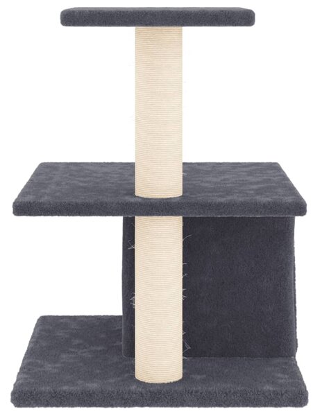 Škrabadlo pro kočky se sisalovými sloupky tmavě šedé 48 cm 171788