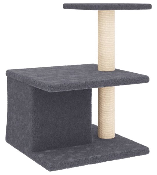 Škrabadlo pro kočky se sisalovými sloupky tmavě šedé 48 cm 171788