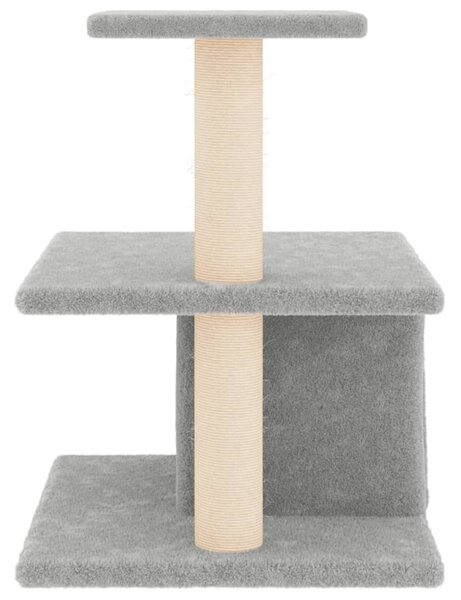 Škrabadlo pro kočky se sisalovými sloupky světle šedé 48 cm 171787