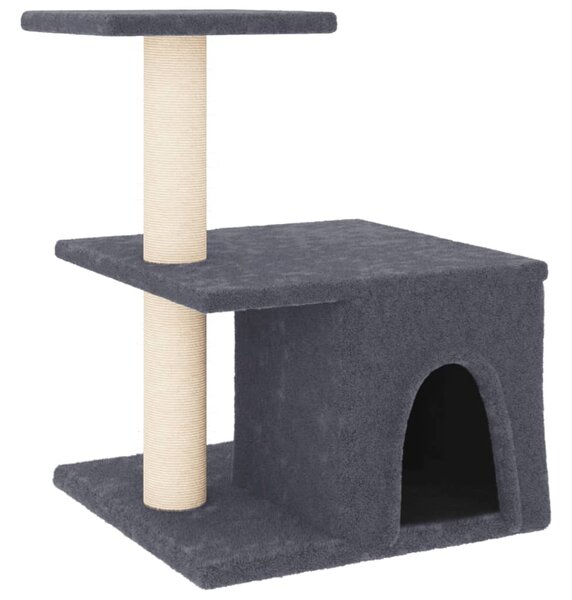 Škrabadlo pro kočky se sisalovými sloupky tmavě šedé 48 cm 171788