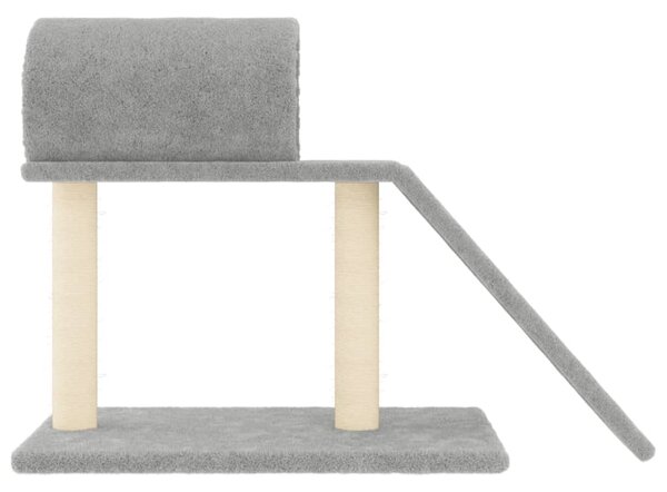 Škrabadlo pro kočky s tunelem a žebříkem světle šedé 55,5 cm 171790