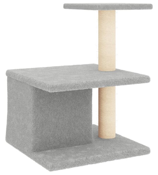 Škrabadlo pro kočky se sisalovými sloupky světle šedé 48 cm 171787