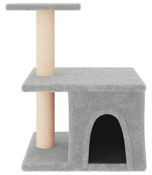 Škrabadlo pro kočky se sisalovými sloupky světle šedé 48 cm 171787