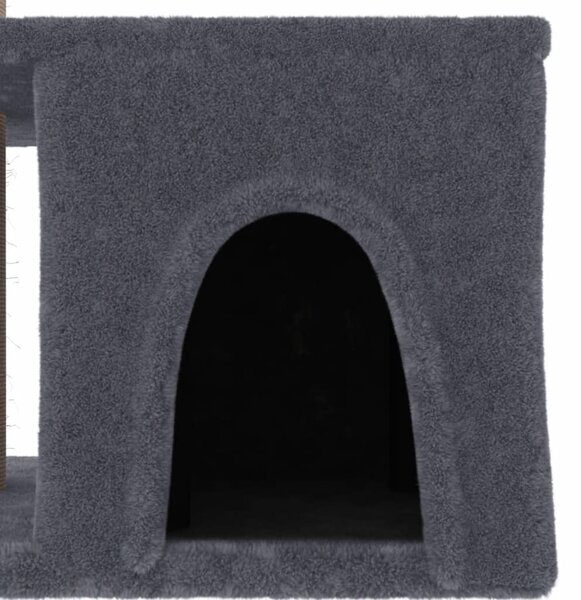 Škrabadlo pro kočky se sisalovými sloupky tmavě šedé 48 cm 171788
