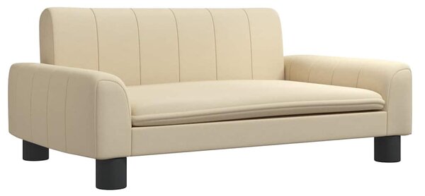 Pelíšek pro psy krémový 70 x 45 x 30 cm textil 171857