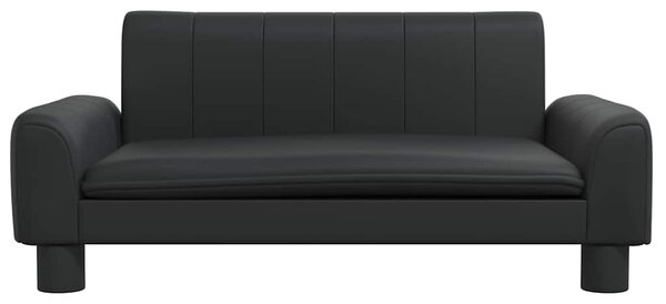 Pelíšek pro psy černý 70 x 45 x 30 cm umělá kůže 171863
