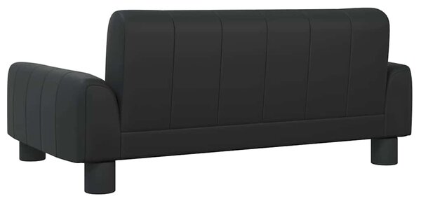Pelíšek pro psy černý 70 x 45 x 30 cm umělá kůže 171863