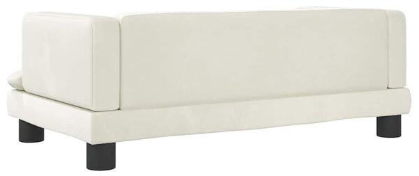 Pelíšek pro psy krémový 80 x 45 x 30 cm samet 171900