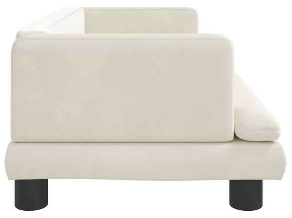 Pelíšek pro psy krémový 80 x 45 x 30 cm samet 171900