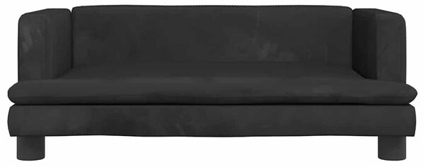Pelíšek pro psy černý 80 x 45 x 30 cm samet 171898