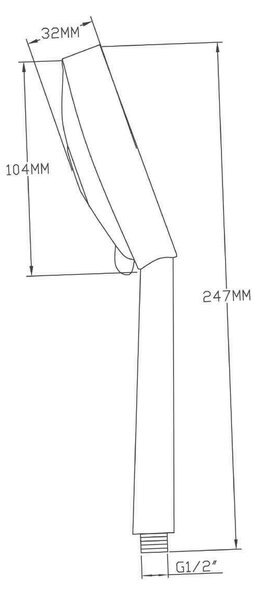 Sapho Sapho, Ruční masážní sprcha, 5 režimů sprchování, průměr 110mm, chrom, 1204-05