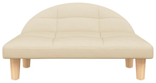 Pelíšek pro psy krémový 70 x 52 x 30 cm textil 171932