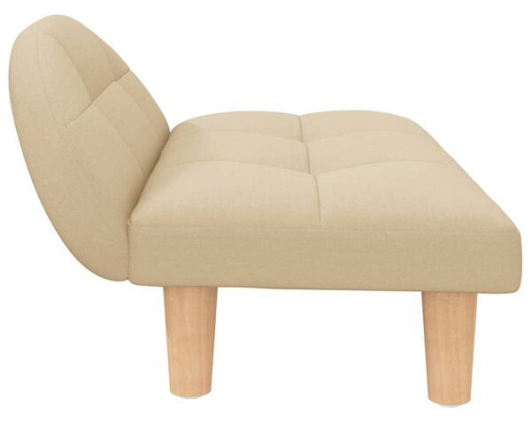 Pelíšek pro psy krémový 70 x 52 x 30 cm textil 171932