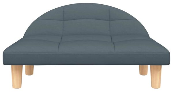 Pelíšek pro psy tmavě šedý 70 x 52 x 30 cm textil 171934