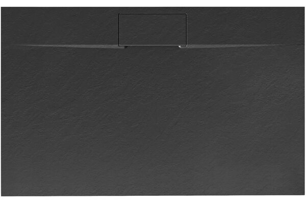 Rea Bazalt Long, SCM obdélníková sprchová vanička 100x80 cm, černá, REA-K3323