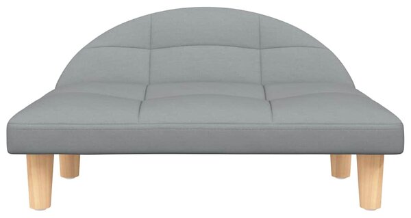 Pelíšek pro psy světle šedý 70 x 52 x 30 cm textil 171933