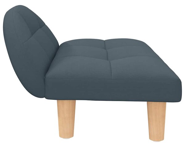 Pelíšek pro psy tmavě šedý 70 x 52 x 30 cm textil 171934