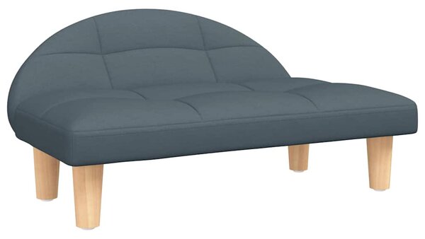 Pelíšek pro psy tmavě šedý 70 x 52 x 30 cm textil 171934