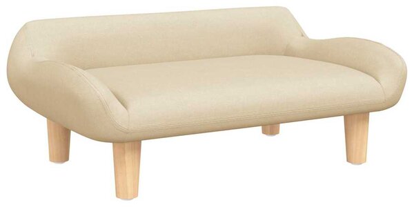 Pelíšek pro psy krémový 70 x 40 x 24 cm textil 171945