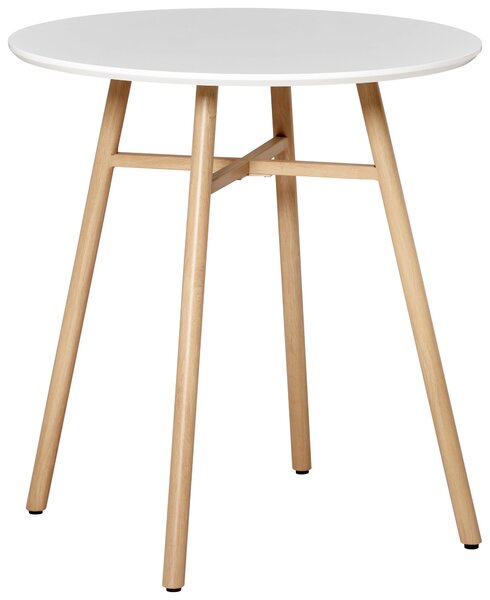 JÍDELNÍ STŮL, bílá, barvy dubu, 70/70/75 cm Carryhome - Jídelní stoly