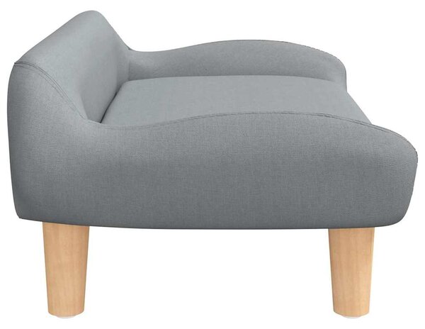 Pelíšek pro psy světle šedý 70 x 40 x 24 cm textil 171946