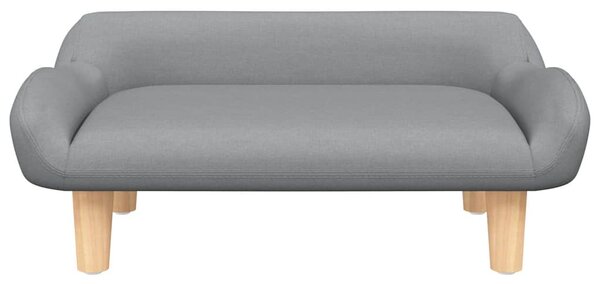 Pelíšek pro psy světle šedý 70 x 40 x 24 cm textil 171946