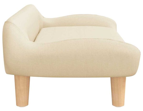 Pelíšek pro psy krémový 70 x 40 x 24 cm textil 171945
