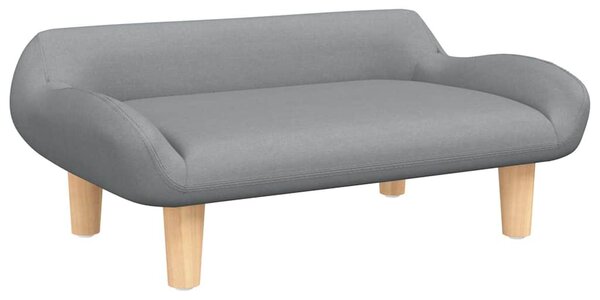 Pelíšek pro psy světle šedý 70 x 40 x 24 cm textil 171946