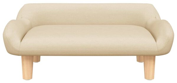 Pelíšek pro psy krémový 70 x 40 x 24 cm textil 171945