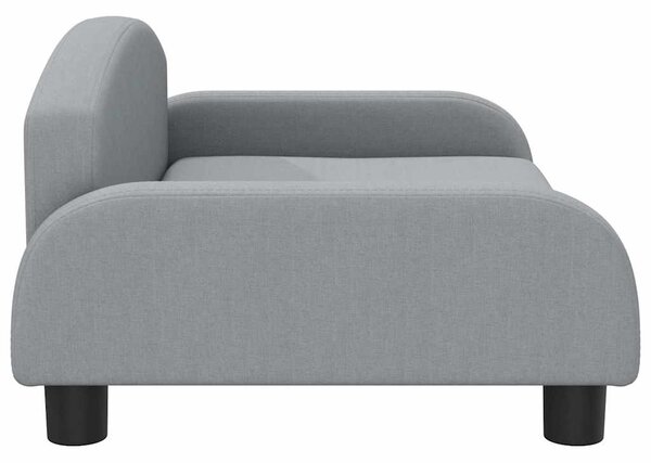 Pelíšek pro psy světle šedý 70 x 45 x 30 cm textil 171960