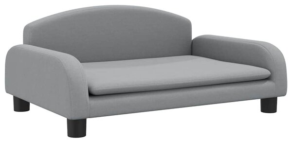 Pelíšek pro psy světle šedý 70 x 45 x 30 cm textil 171960