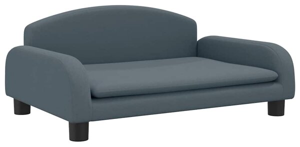 Pelíšek pro psy tmavě šedý 70 x 45 x 30 cm textil 171961