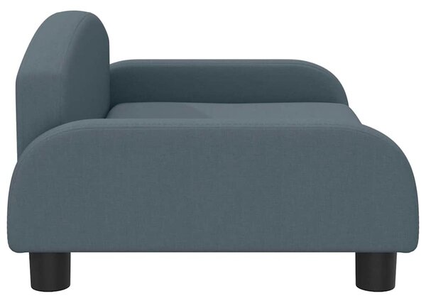 Pelíšek pro psy tmavě šedý 70 x 45 x 30 cm textil 171961
