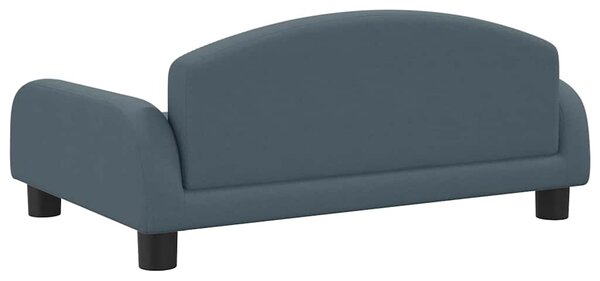 Pelíšek pro psy tmavě šedý 70 x 45 x 30 cm textil 171961
