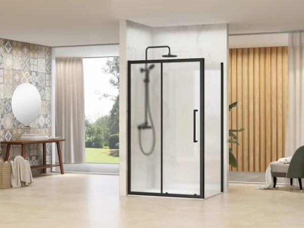 TERA Black COMBI 105x70 Grape Sprchová zástěna obdélníková