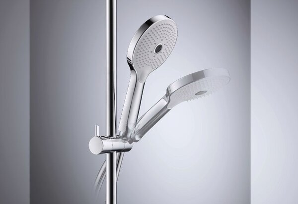 Duravit C.1 sprchová sada na stěnu s dešťovou sprchou chrom C14280007010