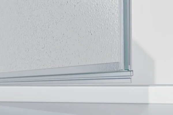 ALFA LINE II Chrom 95 Grape Sprchové dveře jednokřídlé s pevnými stěnami v rovině