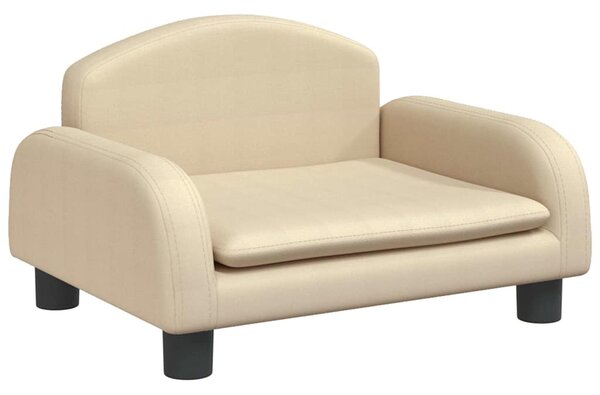 Pelíšek pro psy krémový 50 x 40 x 30 cm textil 171970